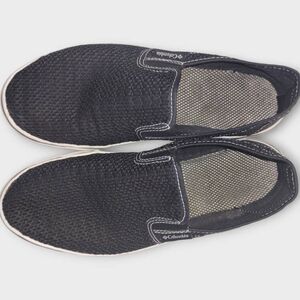 Columbia Mens Shoes Sz 9.5 Black Fabric Slip Ons Comfort Casual Preppy Fisherman